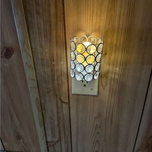 Bath & Body Works Crystal Wall Sconce with Warm Light